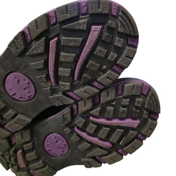 Kids Snow Boots made in Canadian Waterproof Winter Warm Lined Ski size 2 - Picture 4 of 16